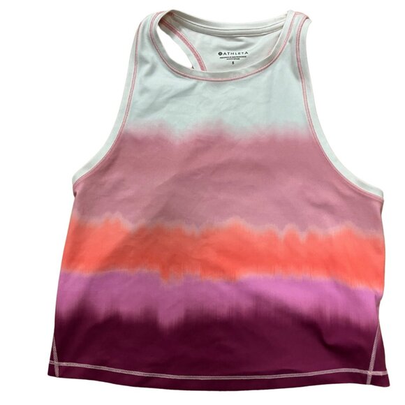 Athleta Crop Tank Top Multi Color Size Small - Picture 1 of 3